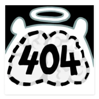 🧠 404 error, internet, 404, cloud, halo telegram sticker