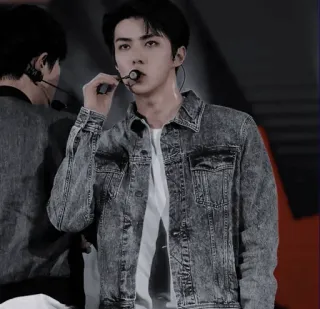 🗝 kpop, singer, asian, male, jacket, performance, music telegram sticker