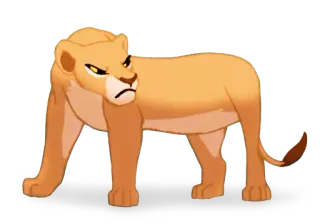 😾 Nala The Lion King lion, lioness, animal, cartoon, disney whatsapp sticker