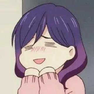 😳 anime, girl, cute, happy, blush telegram sticker