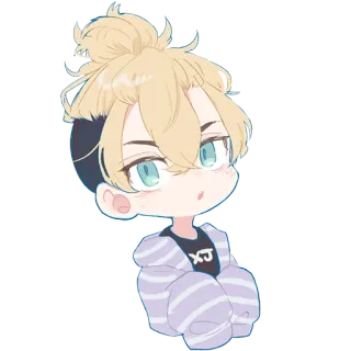 😒 XJ Anime, Hoạt hình, Nhân vật, Dễ thương, Chibi, Sticker telegram sticker