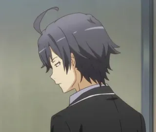 😎 Hachiman Hikigaya My Teen Romantic Comedy SNAFU Anime, Charakter, Teenager, Hikigaya, Oregairu whatsapp sticker