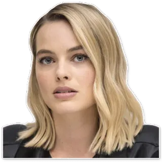 😦 Margot Robbie actrice, blonde, portrait, célébrité whatsapp sticker