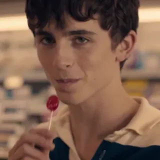 😏 Timothée Chalamet актер, леденец, портрет, знаменитость, человек, молодой человек whatsapp sticker