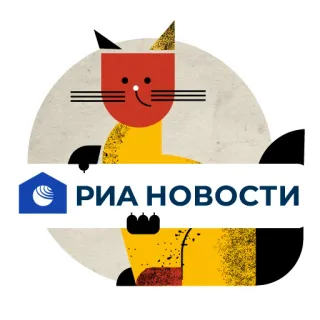 🛠 РИА НОВОСТИ actualités, chat, actualités russes, logo whatsapp sticker