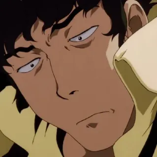🚀 Spike Spiegel Cowboy Bebop 애니메이션, 캐릭터, TV 프로그램, 만화, 스파이크 스피겔, 카우보이 비밥 whatsapp sticker