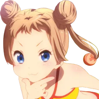 😏 动漫, 女孩, 可爱, 卡通, 角色 telegram sticker