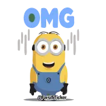 😱 Minion Despicable Me Dessin animé, Jaune, Minion, Moi, moche et méchant, Drôle telegram sticker