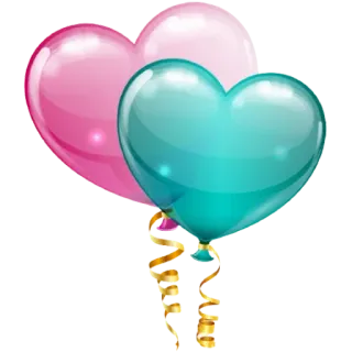 💕 сердце, шар, розовый, любовь, вечеринка, праздник telegram sticker