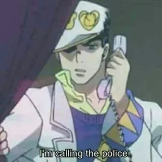 😒 I'm calling the police. police, call, funny, meme telegram sticker