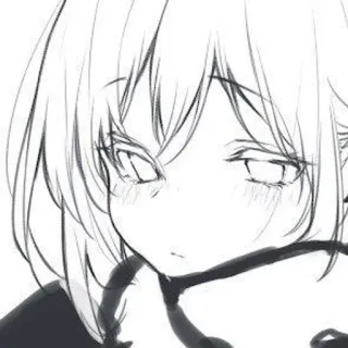 🕸️ 动漫, 漫画, 女孩, 草图, 绘画 whatsapp sticker