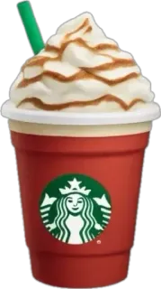 🤩 Starbucks, drink, coffee, latte, beverage, caramel, sweet, cup telegram sticker