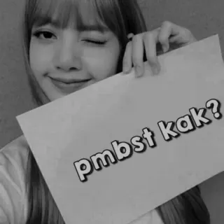 🔞 pmbst kak? câu hỏi, tiếng Indonesia, văn bản, tạo dáng, nháy mắt, biển báo whatsapp sticker