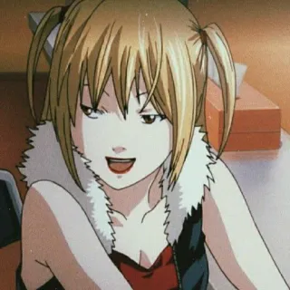 📓 Misa Amane Death Note Аниме, Манга, Блондинка, Милая, Девушка, Миса whatsapp sticker