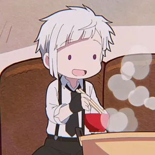 😀 Atsushi Nakajima Bungo Stray Dogs Anime, Manga, Lindo, Chibi, Atsushi Nakajima, Bungo Stray Dogs whatsapp sticker