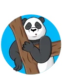 😴 판다, 곰, 자는, 나무, 동물, 귀여운, 편안한 telegram sticker