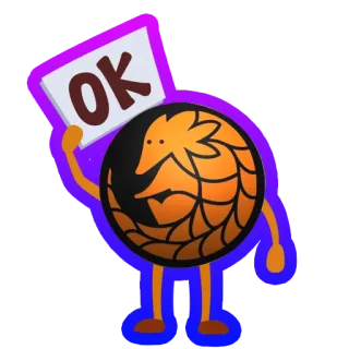 😍 OK 好的, 标志, 卡通, 赞同, 消息, 积极 telegram sticker