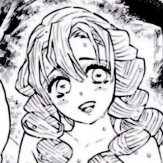 🌷 Mitsuri Kanroji Demon Slayer anime, manga, demon slayer, mitsuri kanroji, cute, fanart telegram sticker