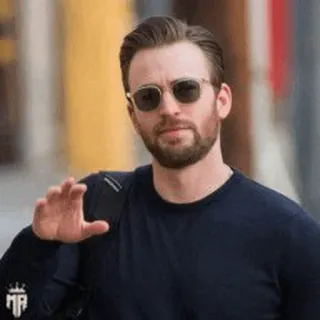 🛡 man, actor, sunglasses, Chris Evans, celebrity, portrait telegram sticker