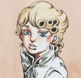 🌟 Giorno Giovanna JoJo's Bizarre Adventure Anime, Manga, Personnage, Blond, Art telegram sticker