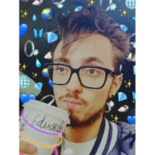 😴 Edward 셀카, 사람, 남자, 음료, 커피, 인물 사진 telegram sticker