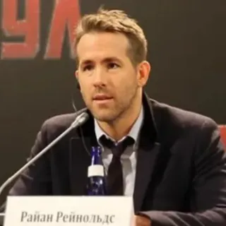 🔮 Ryan Reynolds Райан Рейнольдс aktor, selebriti, Ryan Reynolds, potret telegram sticker