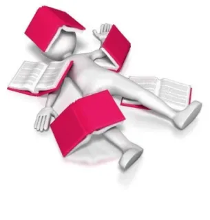 📖 books, reading, stress, overwhelmed, education, learning telegram sticker