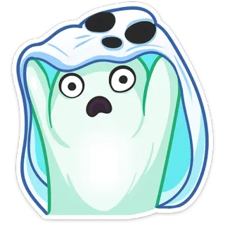 😲 hantu, halloween, menakutkan, boo, imut, seram whatsapp sticker