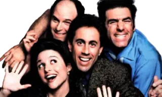 😁 Seinfeld Seinfeld, commedia, sitcom, amici, serie TV telegram sticker
