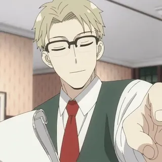 🥂 Loid Forger Spy x Family Loid Forger, Spy x Family, Anime, Postać, Szpieg, Mężczyzna telegram sticker