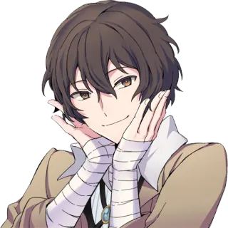 Dazai @Nekosticker whatsapp stickers