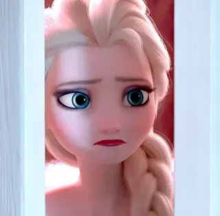🧏‍♀ Elsa Frozen Elsa, Frozen, Disney, Desenho animado, Princesa, Animação telegram sticker