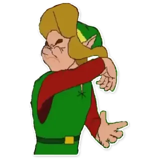 💩 Link The Legend of Zelda Link, The Legend of Zelda, video game, character, elf telegram sticker