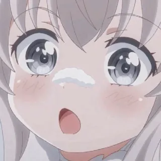 😯 anime, girl, cute, shocked, surprised telegram sticker