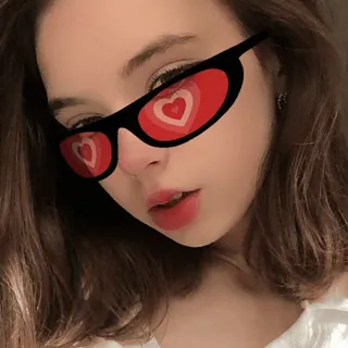 😍 vrouw, zonnebril, gezicht, portret, meisje, harten telegram sticker