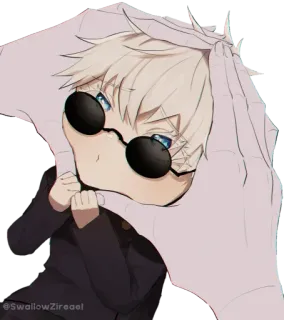 👀 @SwallowZireael Anime, Chibi, Schattig, Karakter, Fanart telegram sticker