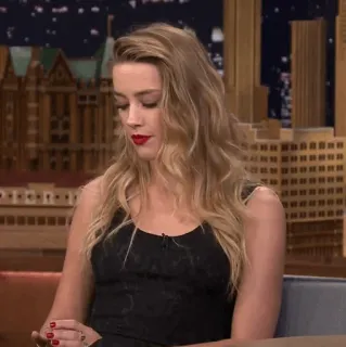 🧜‍♀ Amber Heard актриса, знаменитость, блондинка, женщина, портрет telegram sticker