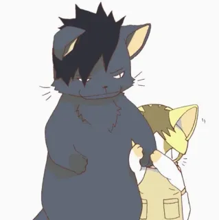 🐱 chat, animaux, dessin animé, mignon, autocollant telegram sticker