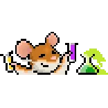 🧪 仓鼠, 动物, 像素画, 实验室, 药水, 可爱 telegram sticker