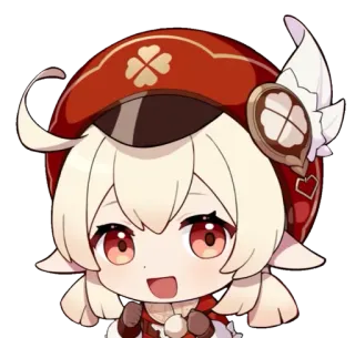 😁 Klee Genshin Impact klee, genshin impact, anime, gioco, carino, ragazza telegram sticker