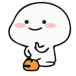 🙃 Desenho animado, Blob, Dedo do meio, Grosseiro, Gesto, Emoji telegram sticker