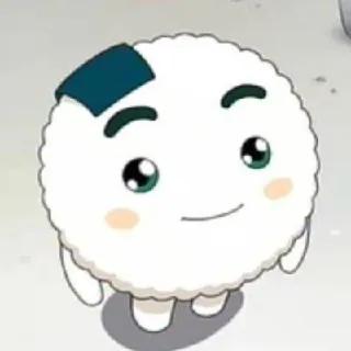 🍙 주먹밥, 오니기리, 만화, 음식, 귀여운 telegram sticker