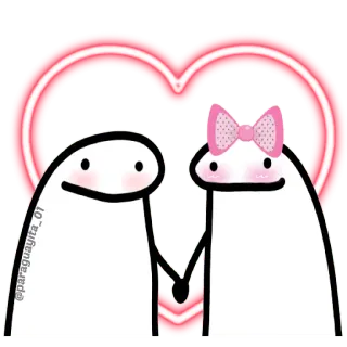 😀 @paraguayita_01 amore, cuore, coppia, cartone animato telegram sticker