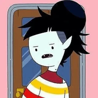 🖤 Marceline Adventure Time Мультфильм, Вампир, Анимация, Персонаж, Марселин, Adventure Time telegram sticker