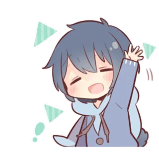 😳 애니메이션, 카와이, 치비, 만화, 귀여운, 미술, 일러스트 telegram sticker