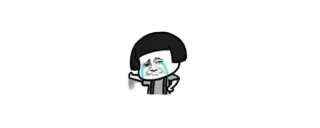 🔰 sad, crying, cartoon, character telegram sticker