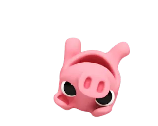 🙃 Varken, Dier, Roze whatsapp sticker