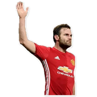 👋 sepak bola, sepak bola, atlet, pria, kaos merah telegram sticker