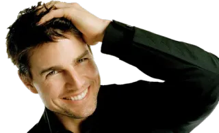 💁 Tom Cruise นักแสดง, คนดัง, ทอม ครูซ, หล่อ, ยิ้ม telegram sticker