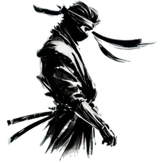 😞 Ninja, Guerrero, Sigilo, Katana, Artes marciales, Asesino, Samurái whatsapp sticker